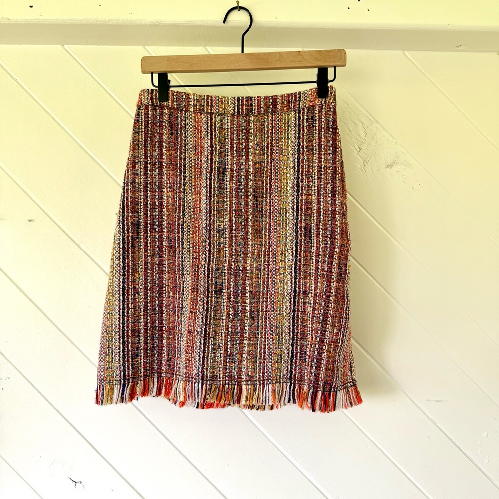 Anthropologie Maeve multi color woven skirt
